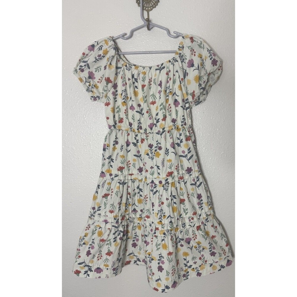 Quince 100% Organic Cotton Kids Floral Print Dress  Size 7